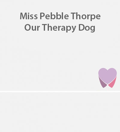Miss Pebble Thorpe, Our Therapy Dog